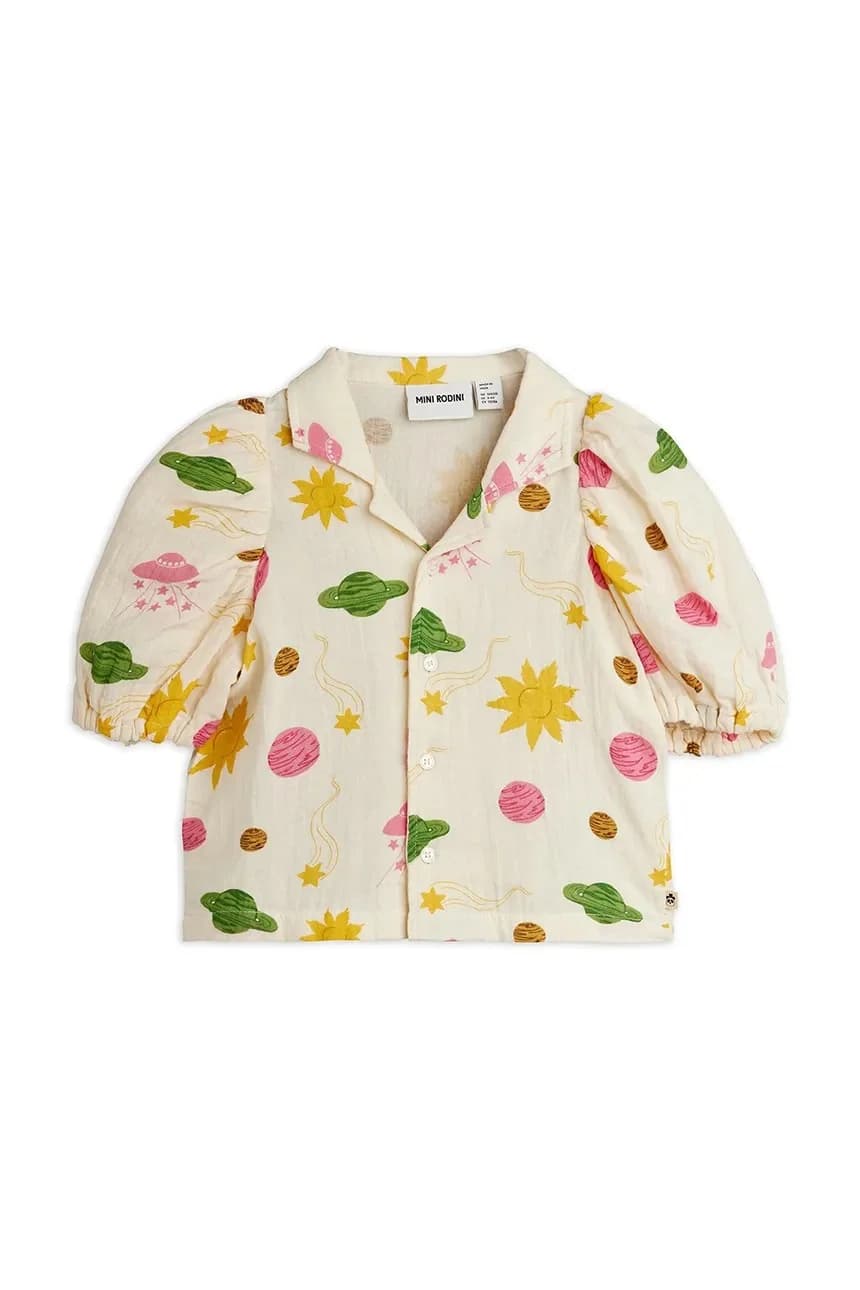 Детская хлопковая блузка Космос - фото 2