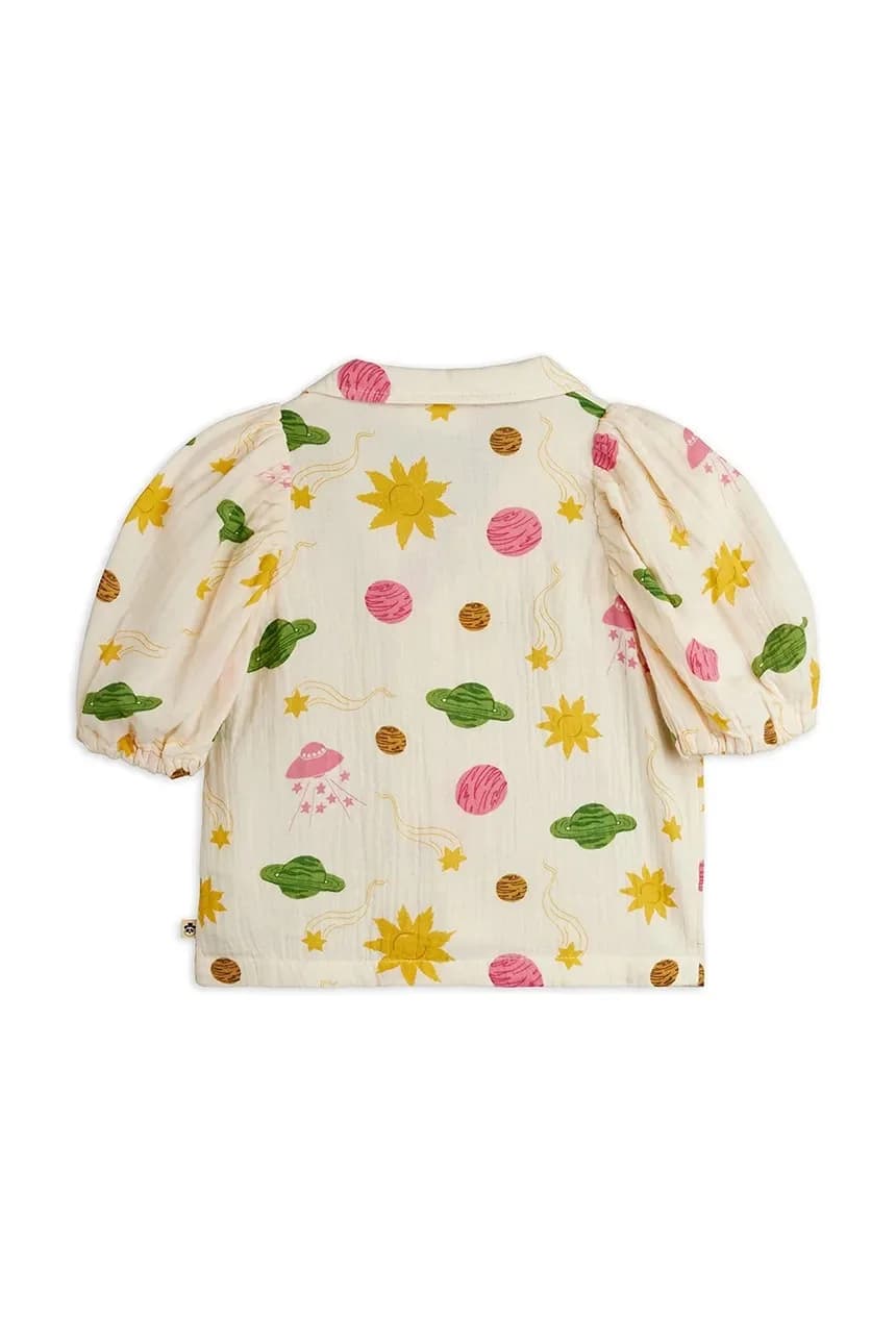 Детская хлопковая блузка Космос - фото 3