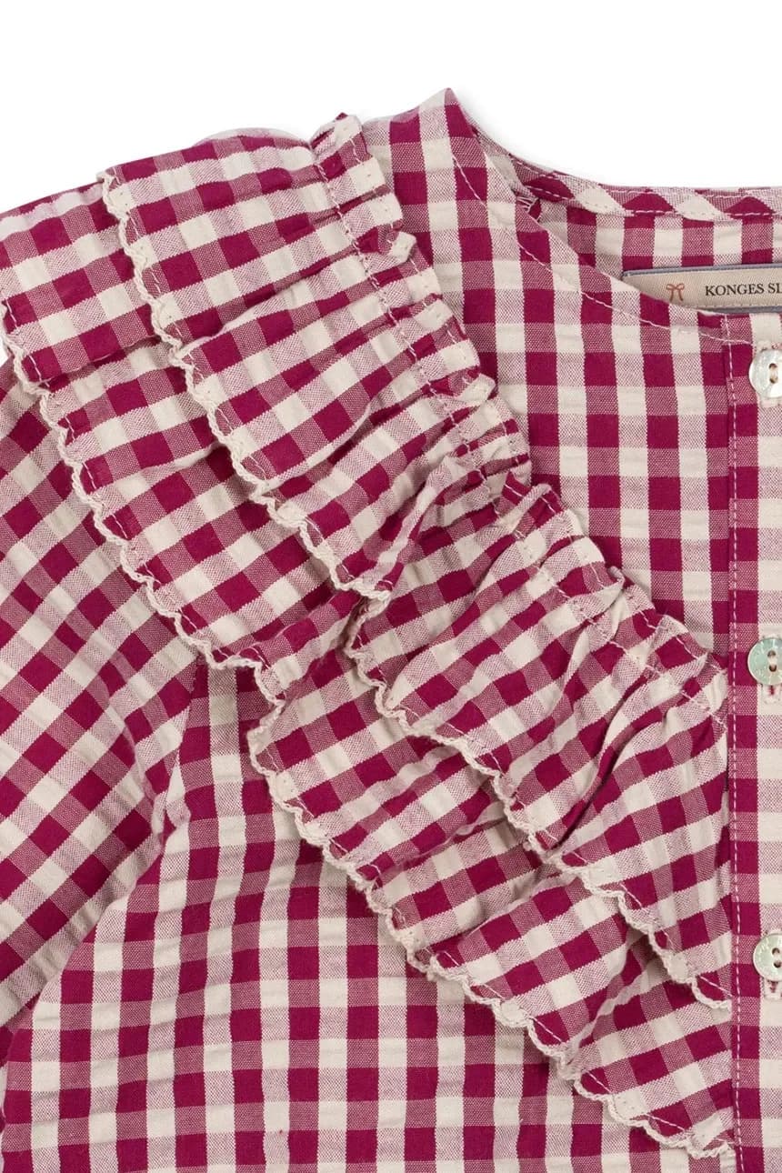 Детская хлопковая блузка KIM FRILL BLOUSE GOTS - фото 3