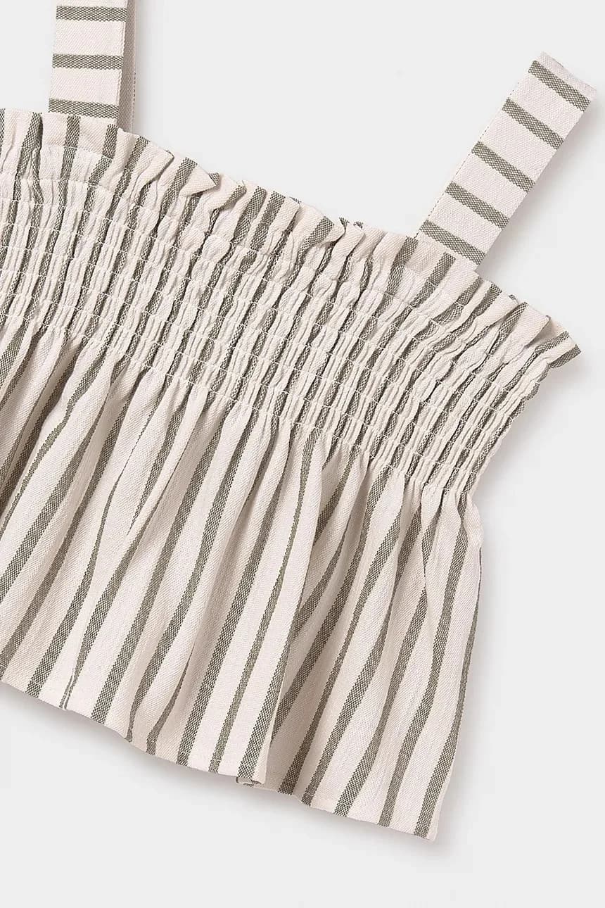 Детская хлопковая блузка - фото 4