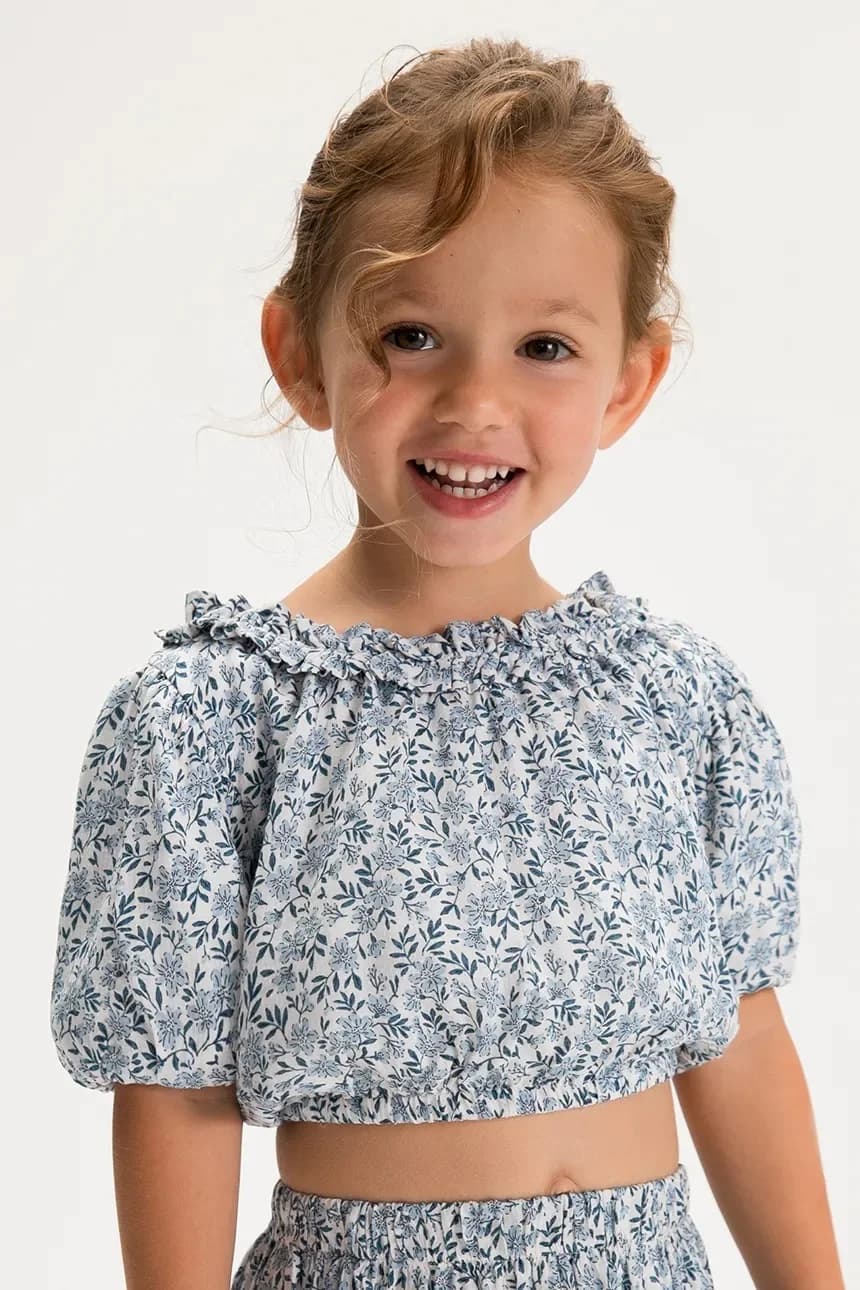 Детская хлопковая блузка