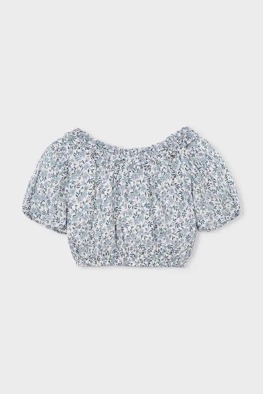 Детская хлопковая блузка - фото 3