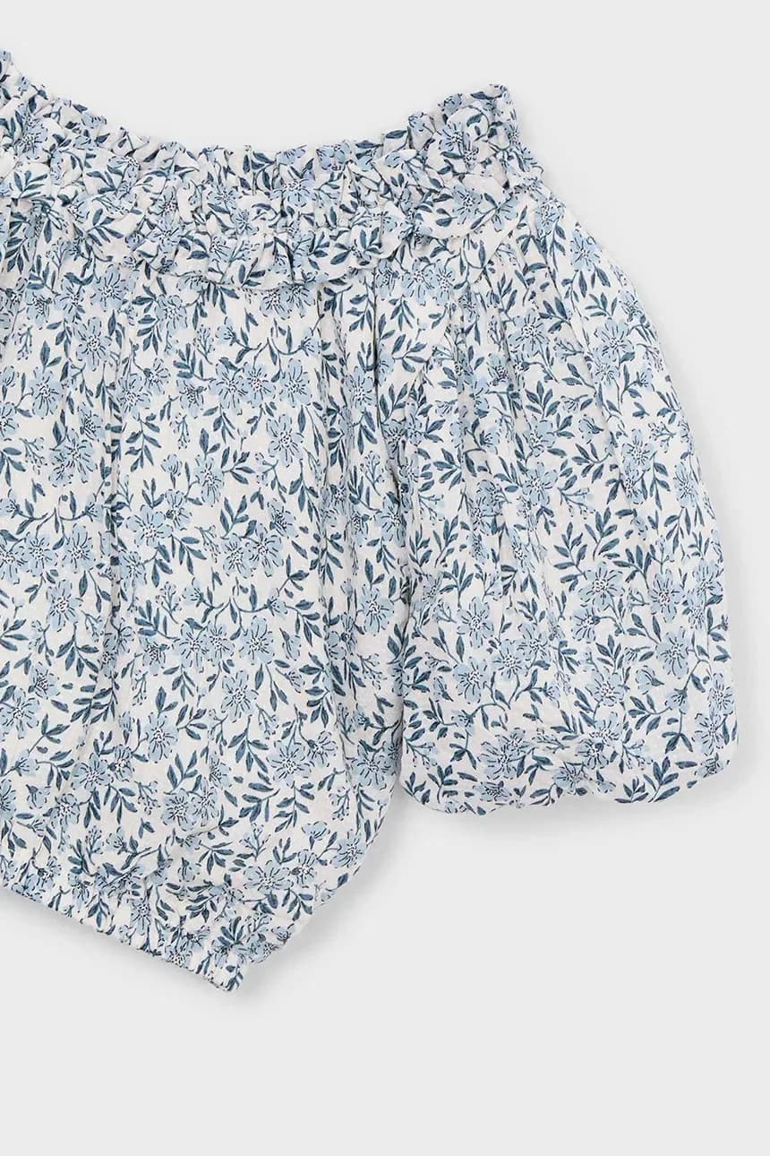 Детская хлопковая блузка - фото 4