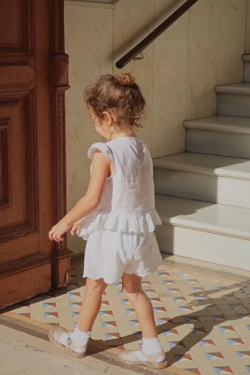 Детская хлопковая блуза RHW X KS FIORI TOP GOTS - фото 9