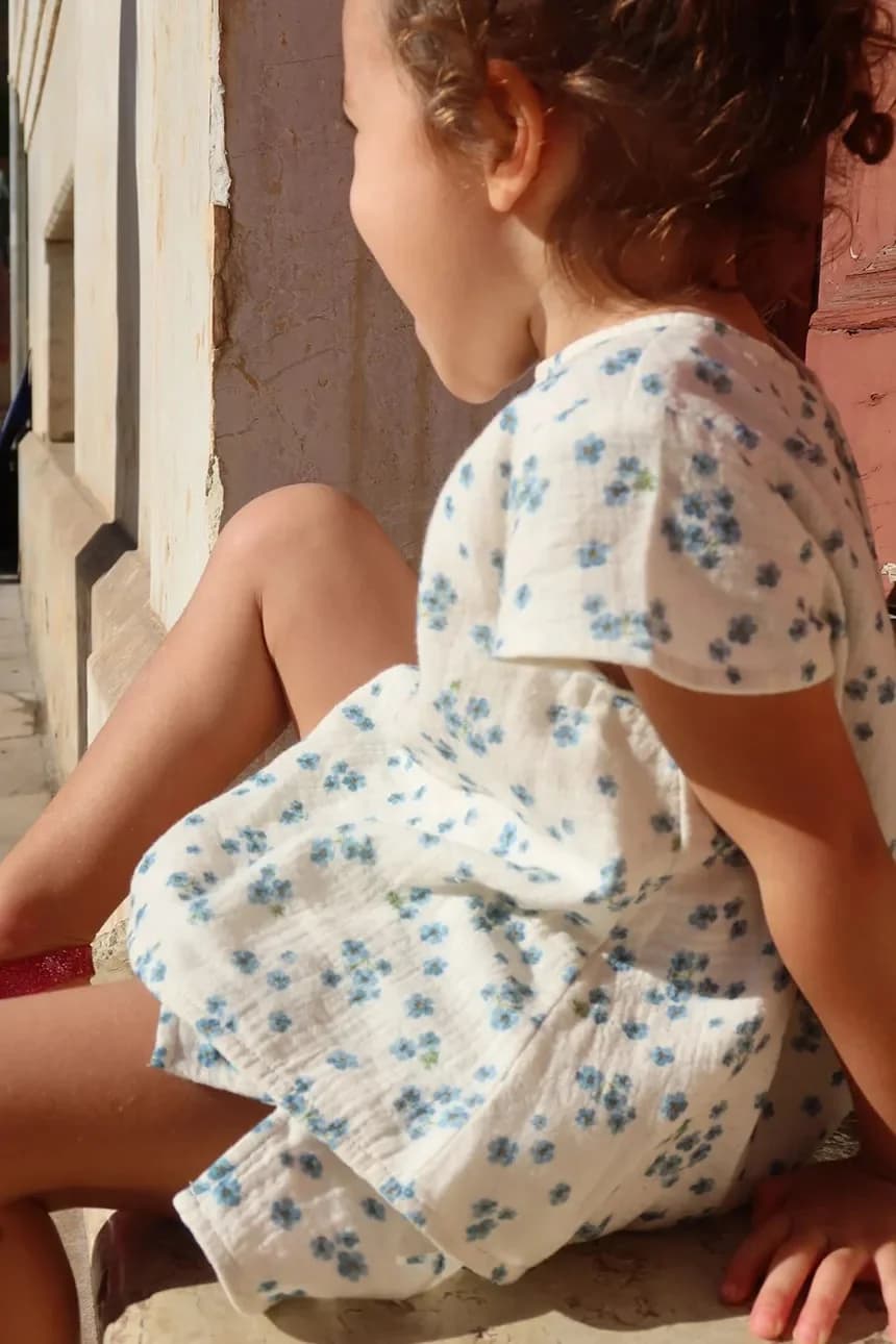 Детская хлопковая блуза RHW X KS MIOBLU TOP GOTS