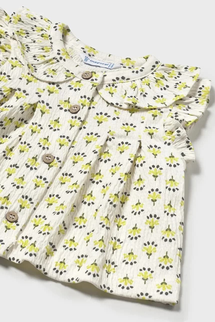 Детская хлопковая блузка - фото 4