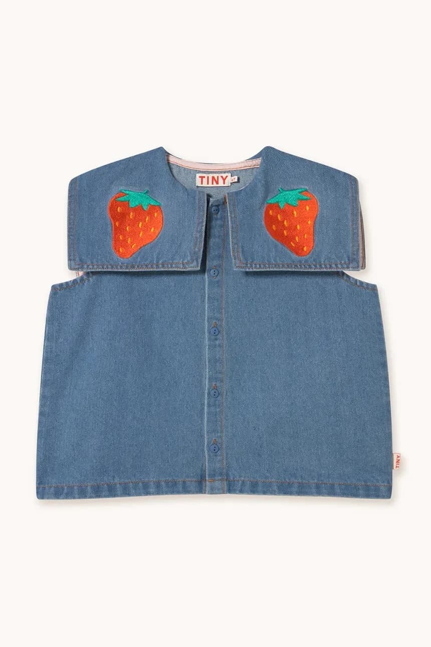 Детская джинсовая блузка STRAWBERRIES BLOUSE - фото 2