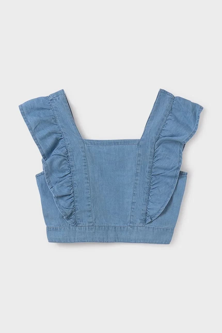 Детская джинсовая блузка - фото 2