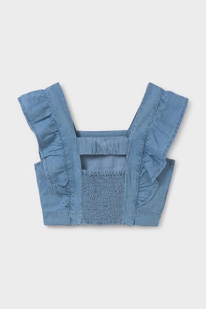 Детская джинсовая блузка - фото 3