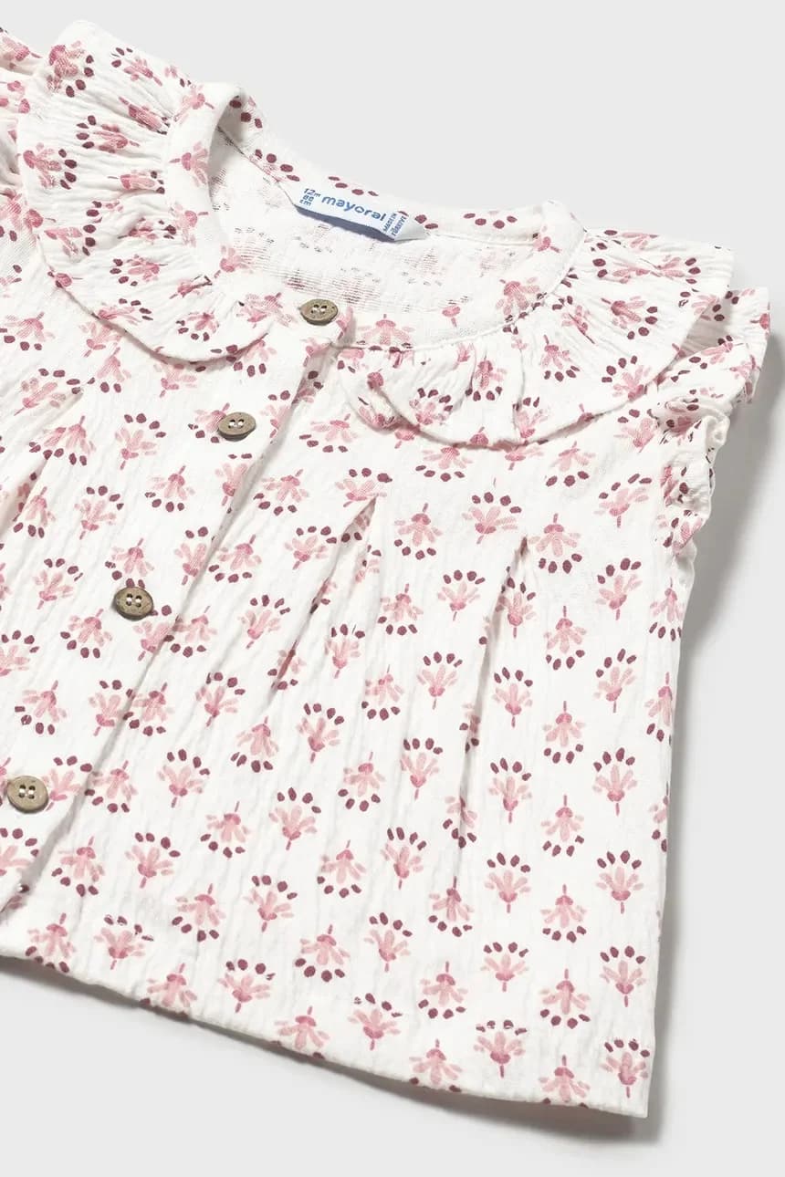 Детская хлопковая блузка - фото 3