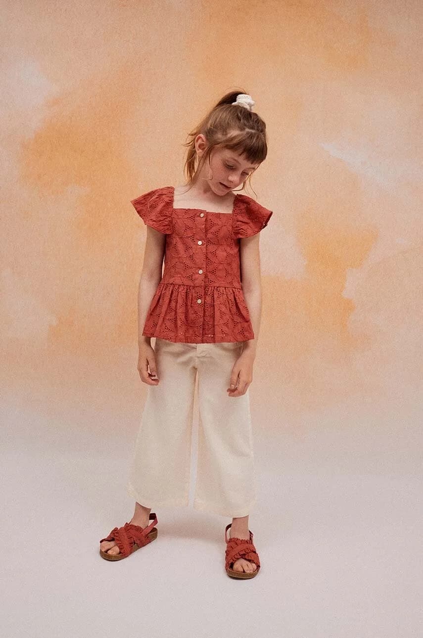 Детская хлопковая блузка