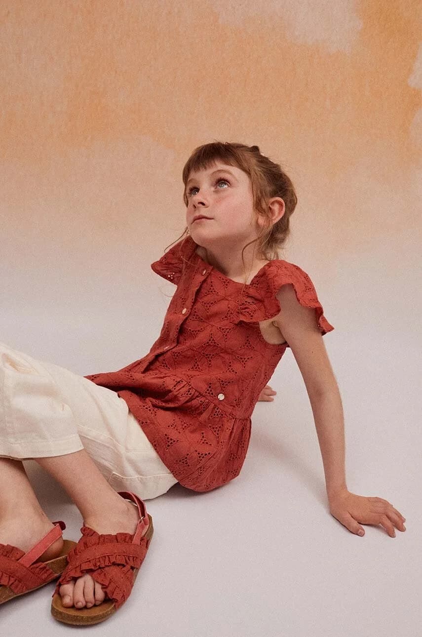 Детская хлопковая блузка - фото 6