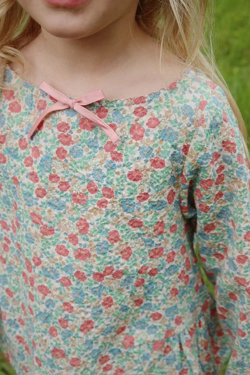 ELIN BOW BLOUSE GOTS детская блузка - фото 3