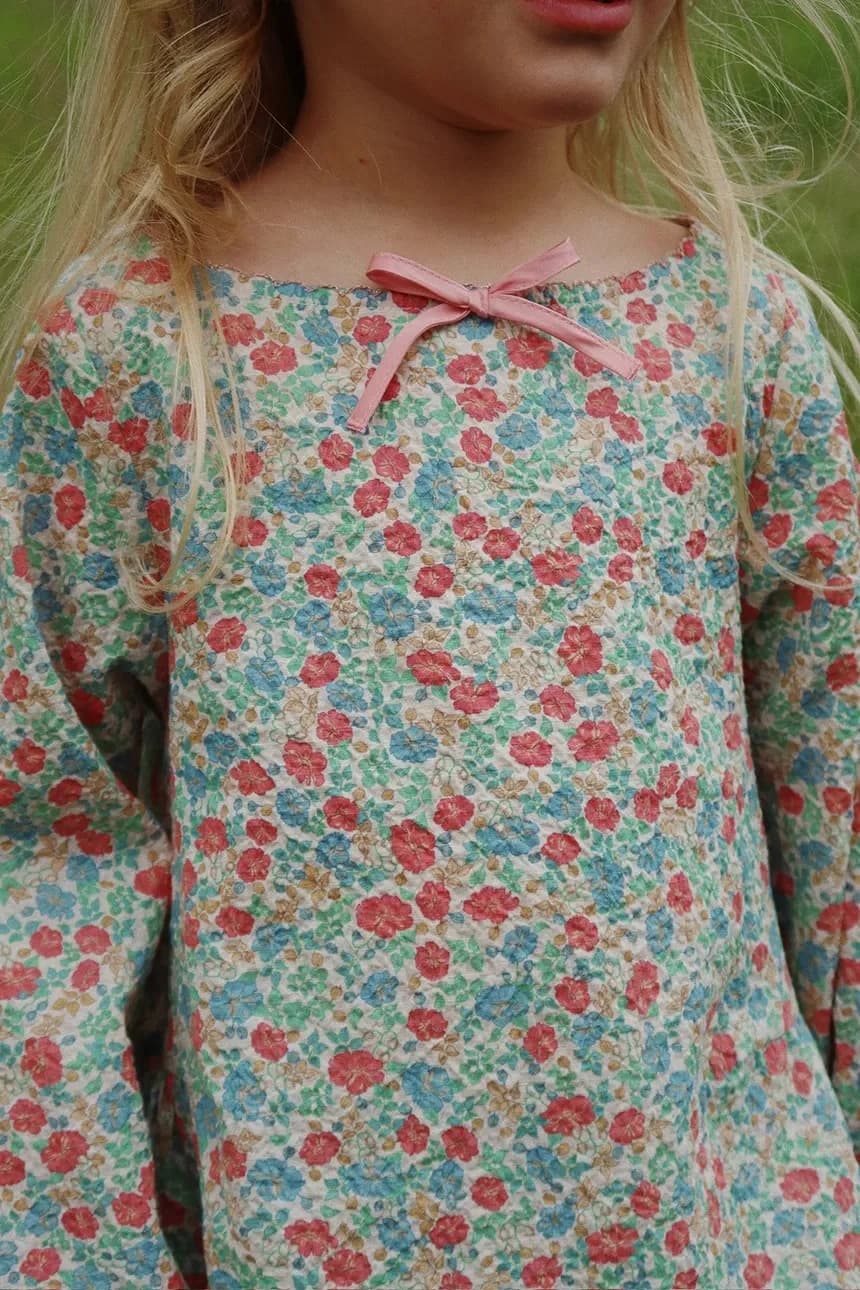 ELIN BOW BLOUSE GOTS детская блузка - фото 4