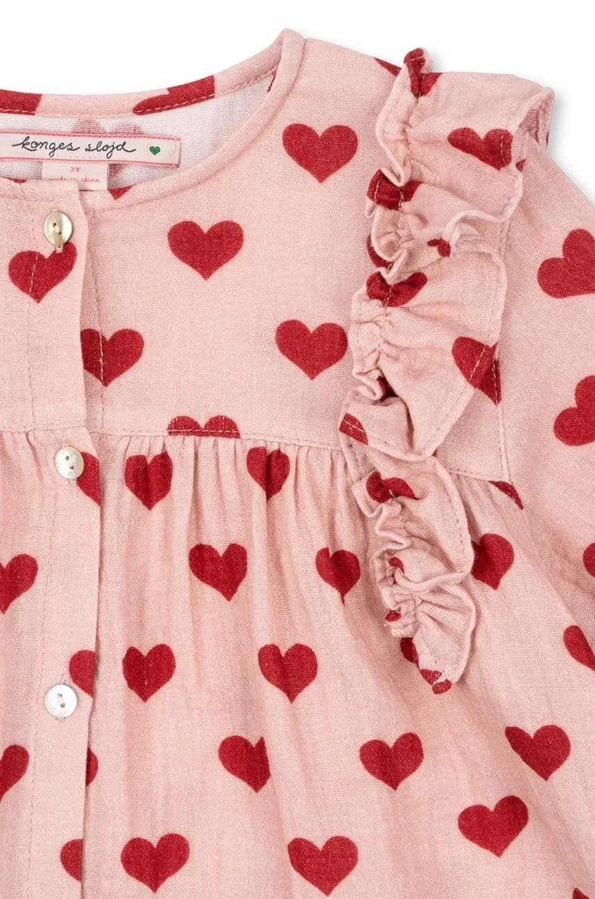 Детская хлопковая блузка COCO FRILL SHIRT GOTS - фото 4