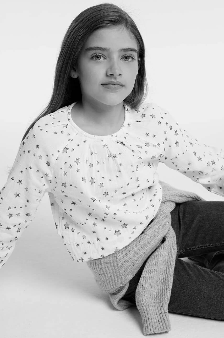 Детская хлопковая блузка - фото 5