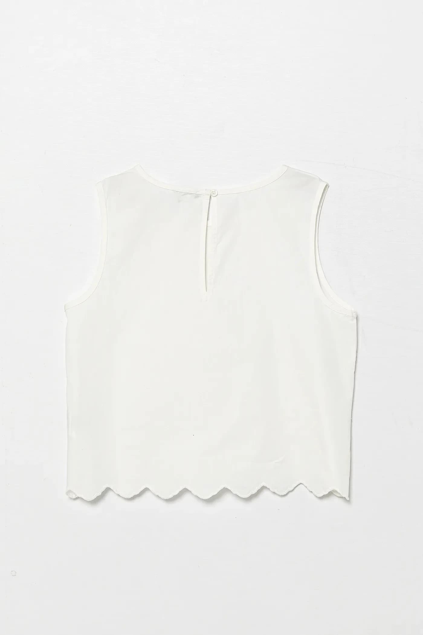 Детская хлопковая блузка - фото 3