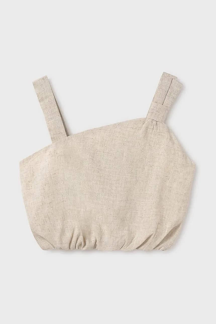 Детская блуза из смесового льна - фото 2