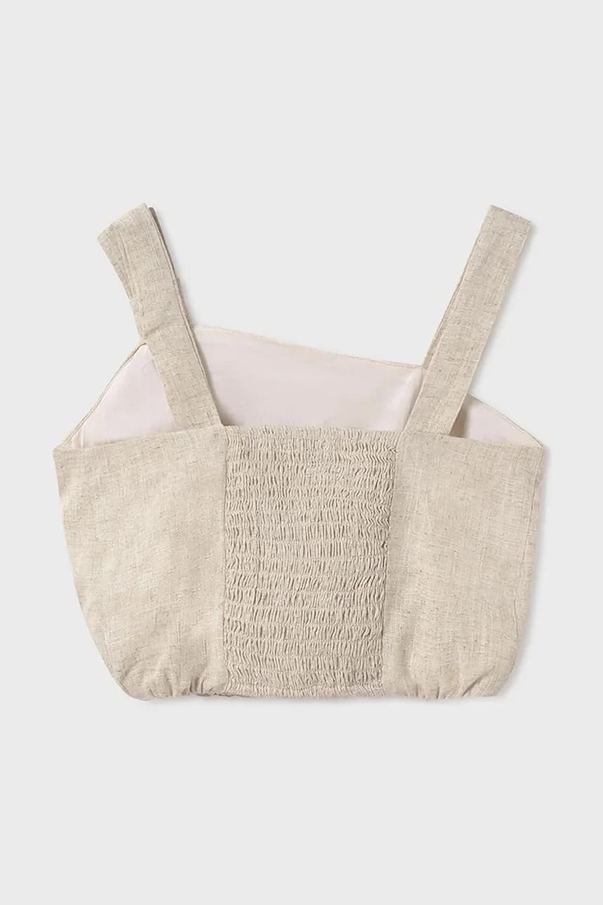 Детская блуза из смесового льна - фото 3