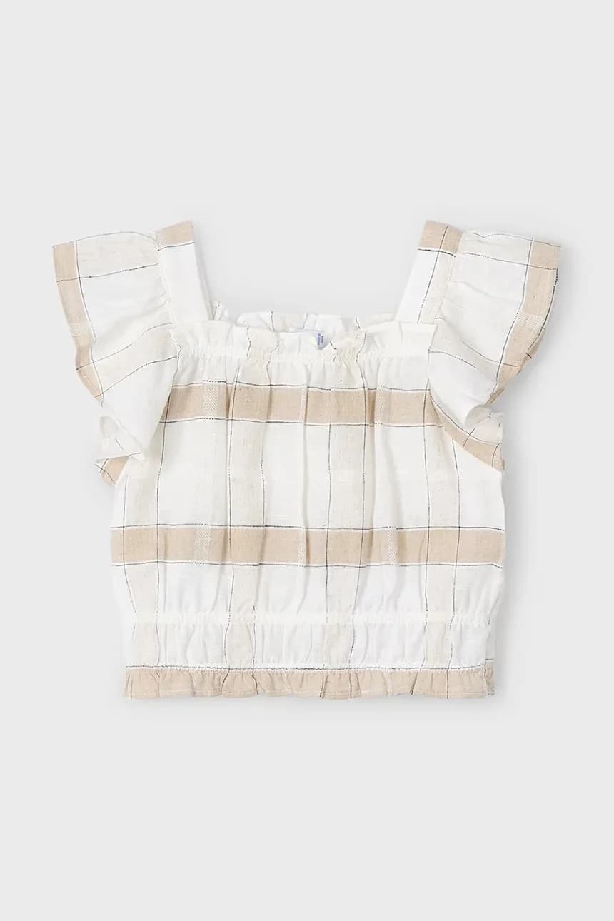 Детская льняная блузка