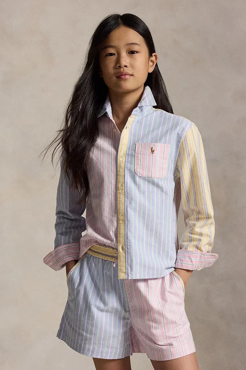 Детская хлопковая рубашка