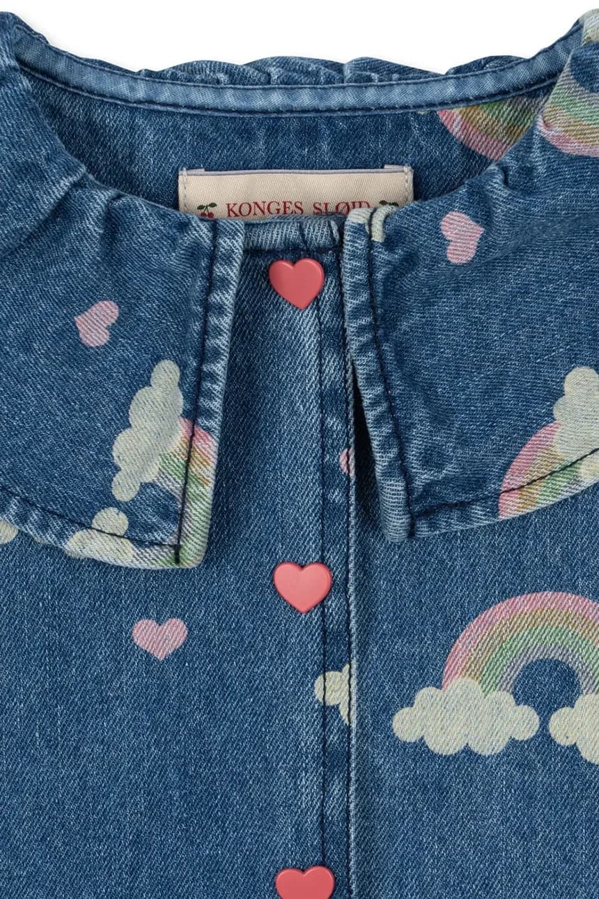 MAGOT DENIM SHIRT Детская джинсовая куртка GOTS - фото 3