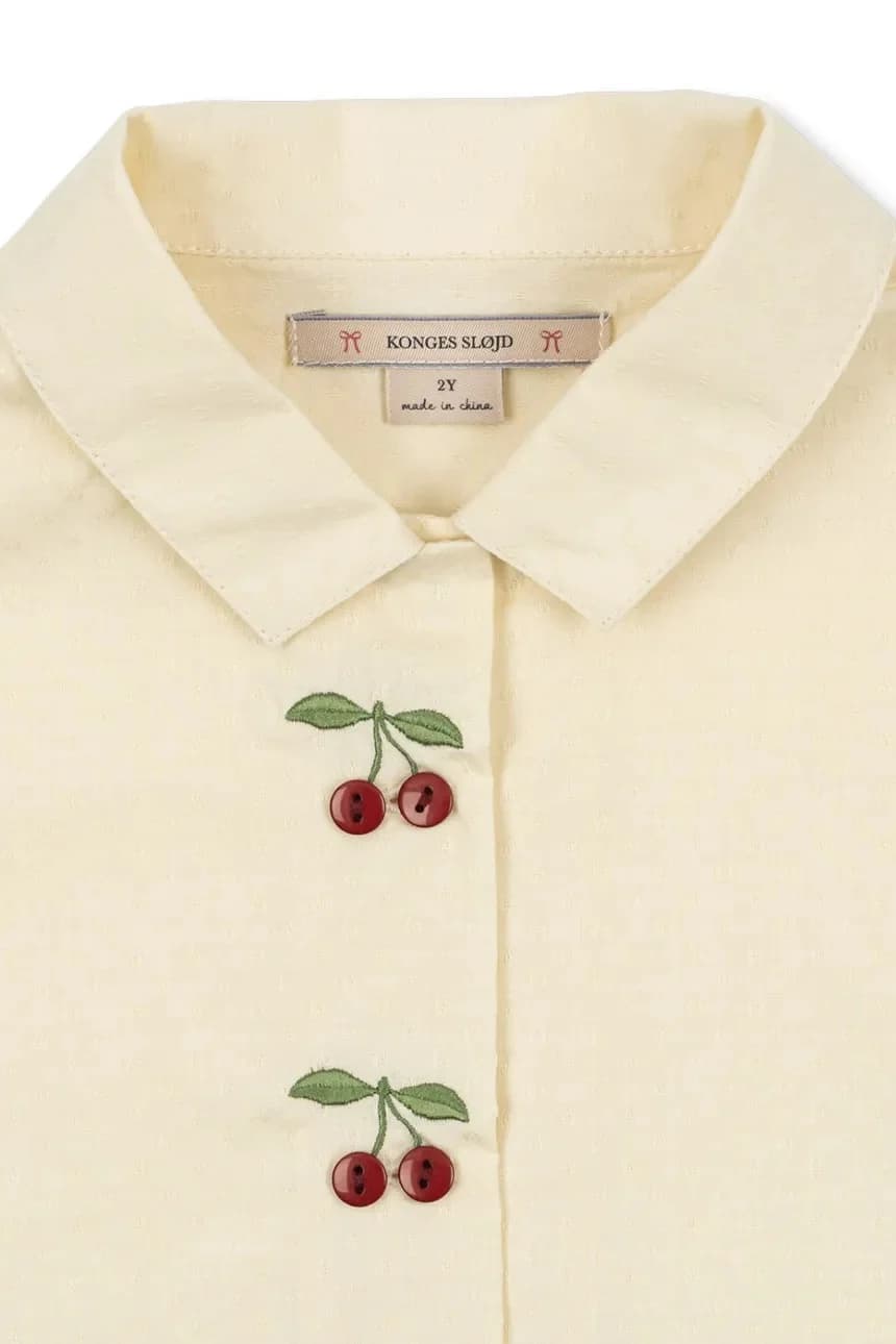 Детская хлопковая рубашка EVIA CHERRY SHIRT GOTS - фото 4