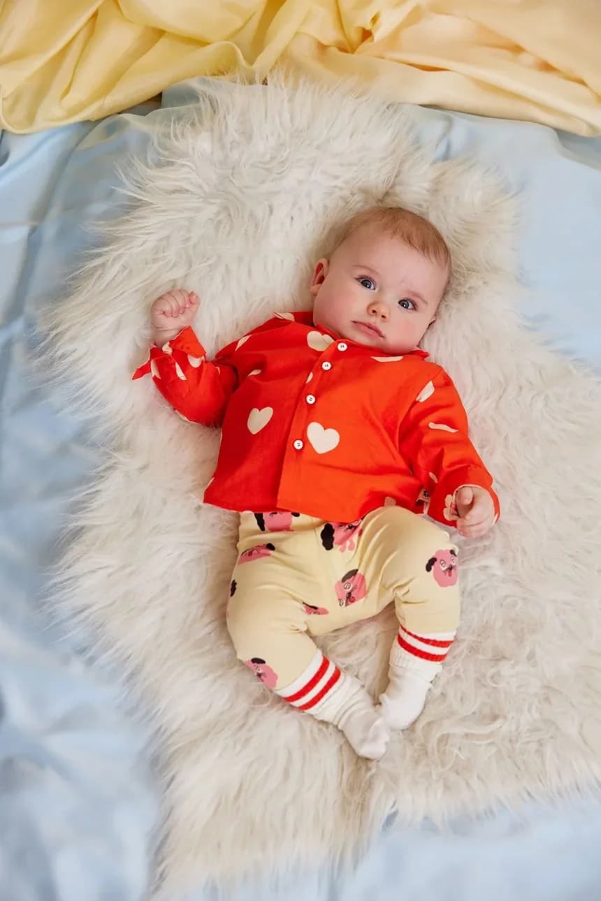 Детская хлопковая рубашка Hearts - фото 5