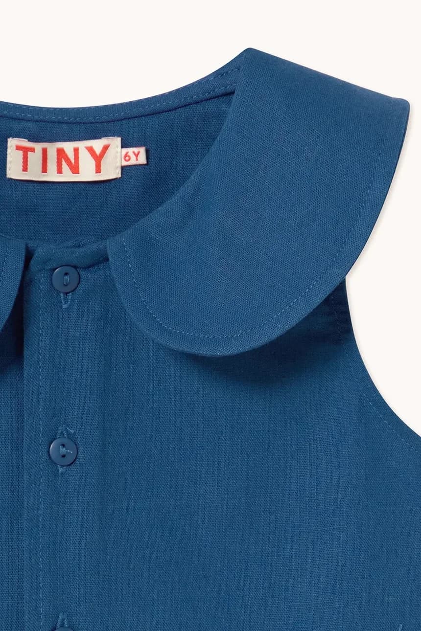 Детская рубашка из льна STRIPES CROPPED SHIRT - фото 4