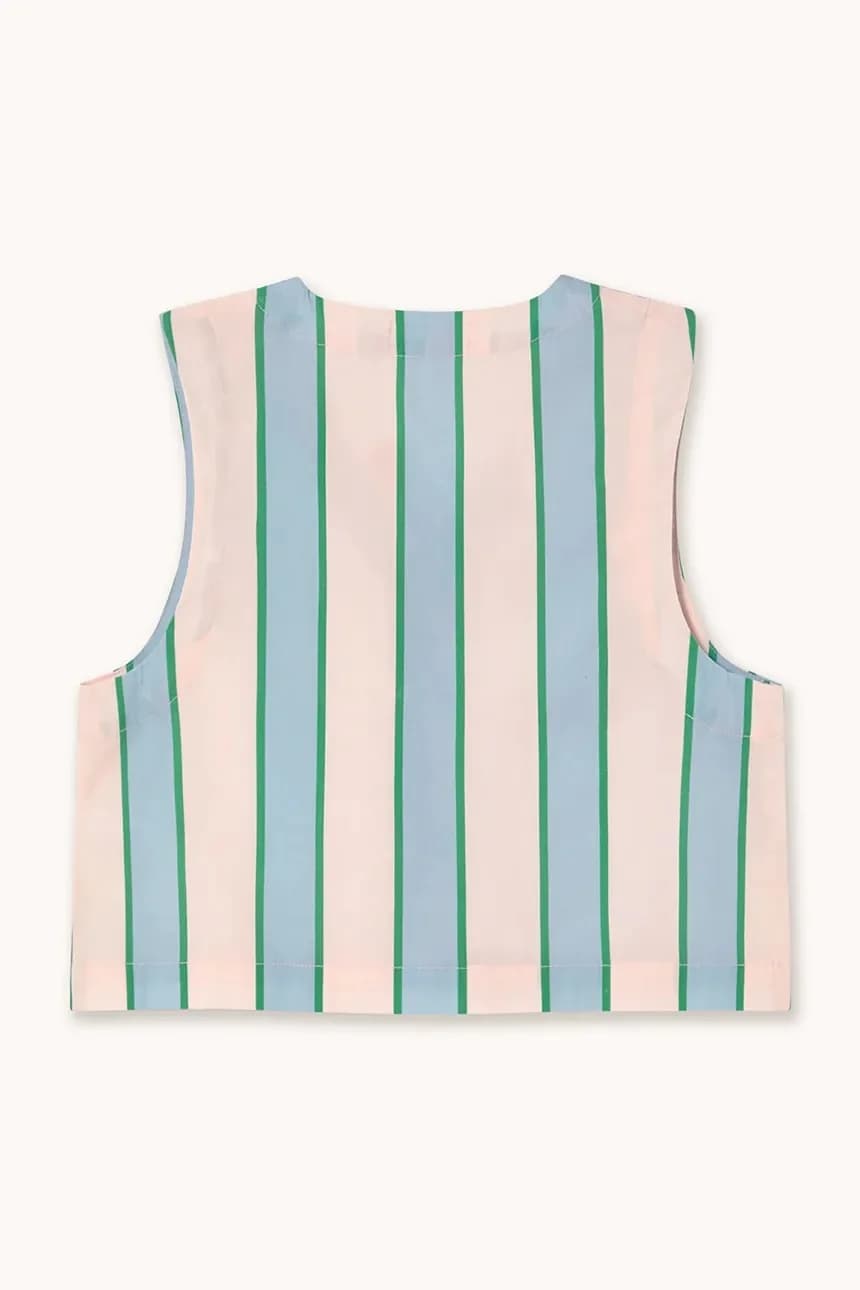 Детская хлопковая рубашка RETRO STRIPES BOWS VEST - фото 3