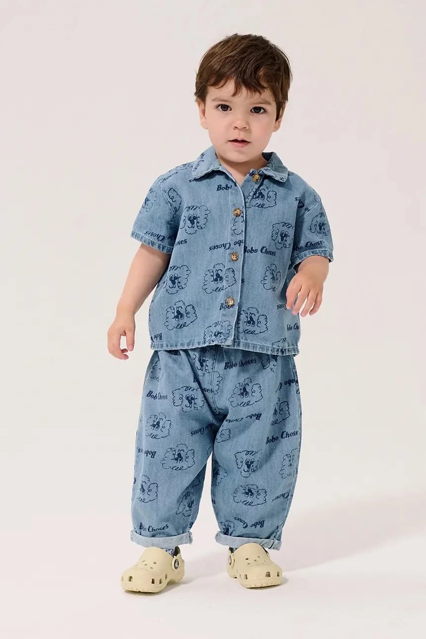 Детская джинсовая рубашка Pickles The Dog