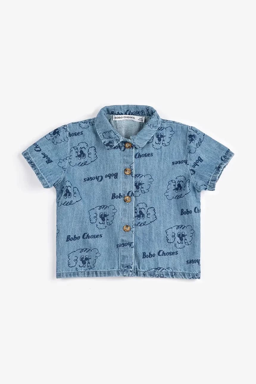 Детская джинсовая рубашка Pickles The Dog - фото 2