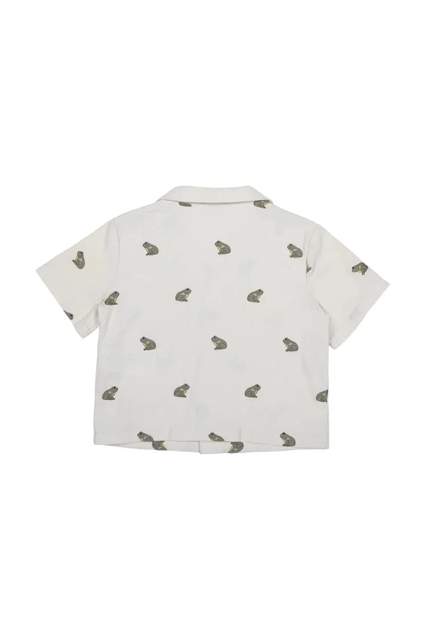 Deccie Shirt Frogs детская рубашка из смесового льна - фото 3