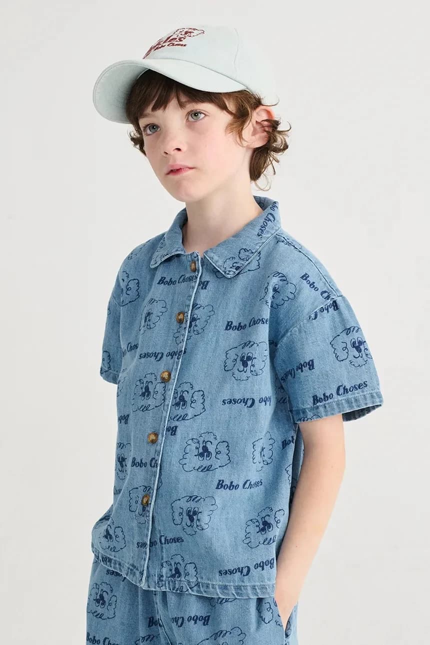 Детская джинсовая рубашка Pickle The Dog