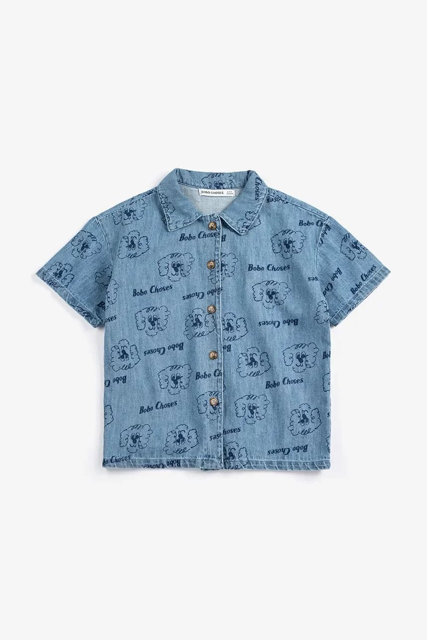 Детская джинсовая рубашка Pickle The Dog - фото 2