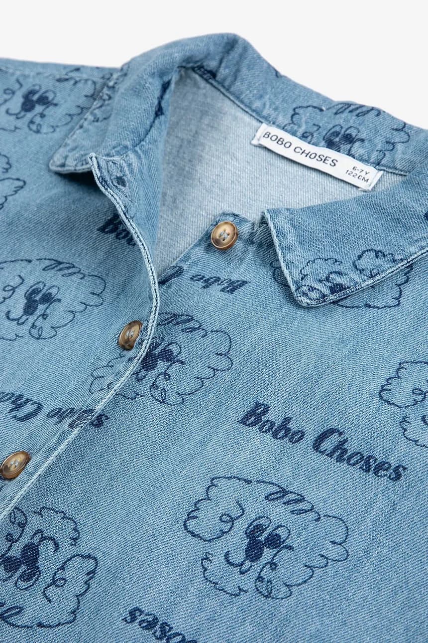 Детская джинсовая рубашка Pickle The Dog - фото 3