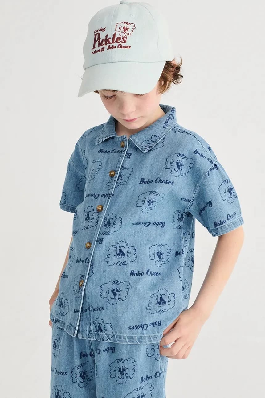 Детская джинсовая рубашка Pickle The Dog - фото 4