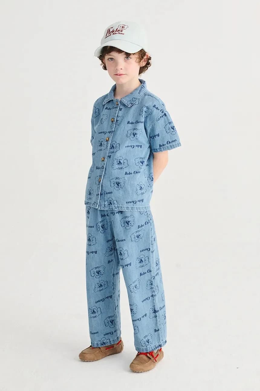 Детская джинсовая рубашка Pickle The Dog - фото 5