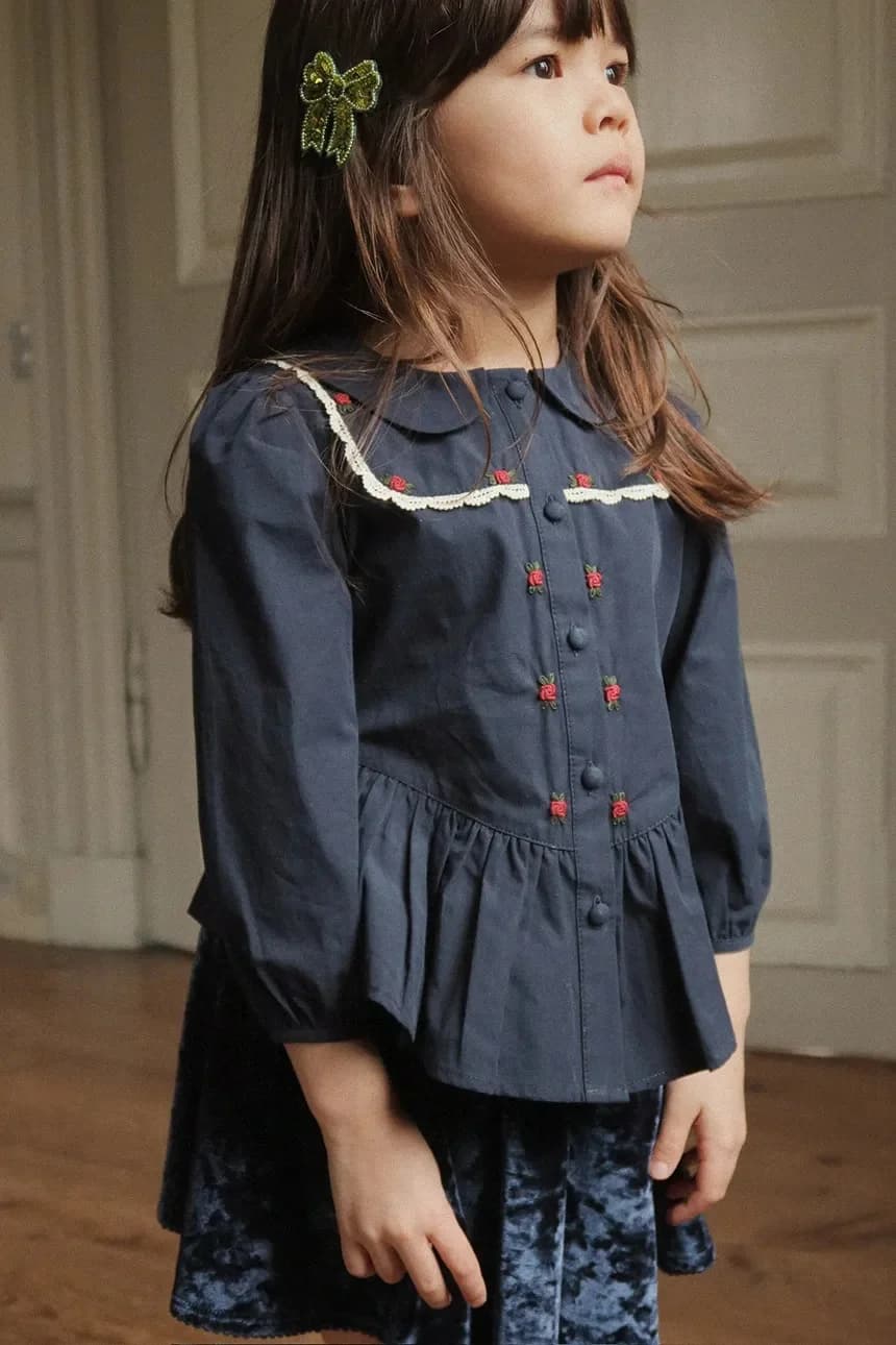 Детская хлопковая рубашка EMMY SHIRT GOTS