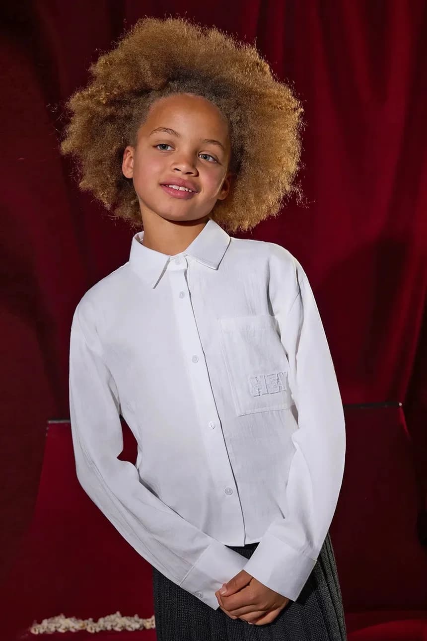 Детская хлопковая рубашка