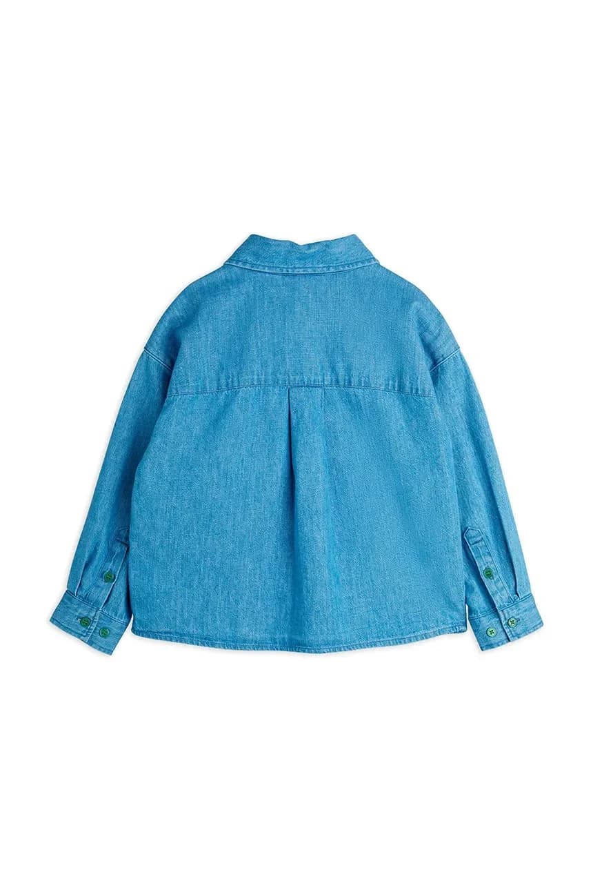 Обратите внимание на детскую джинсовую рубашку - фото 3