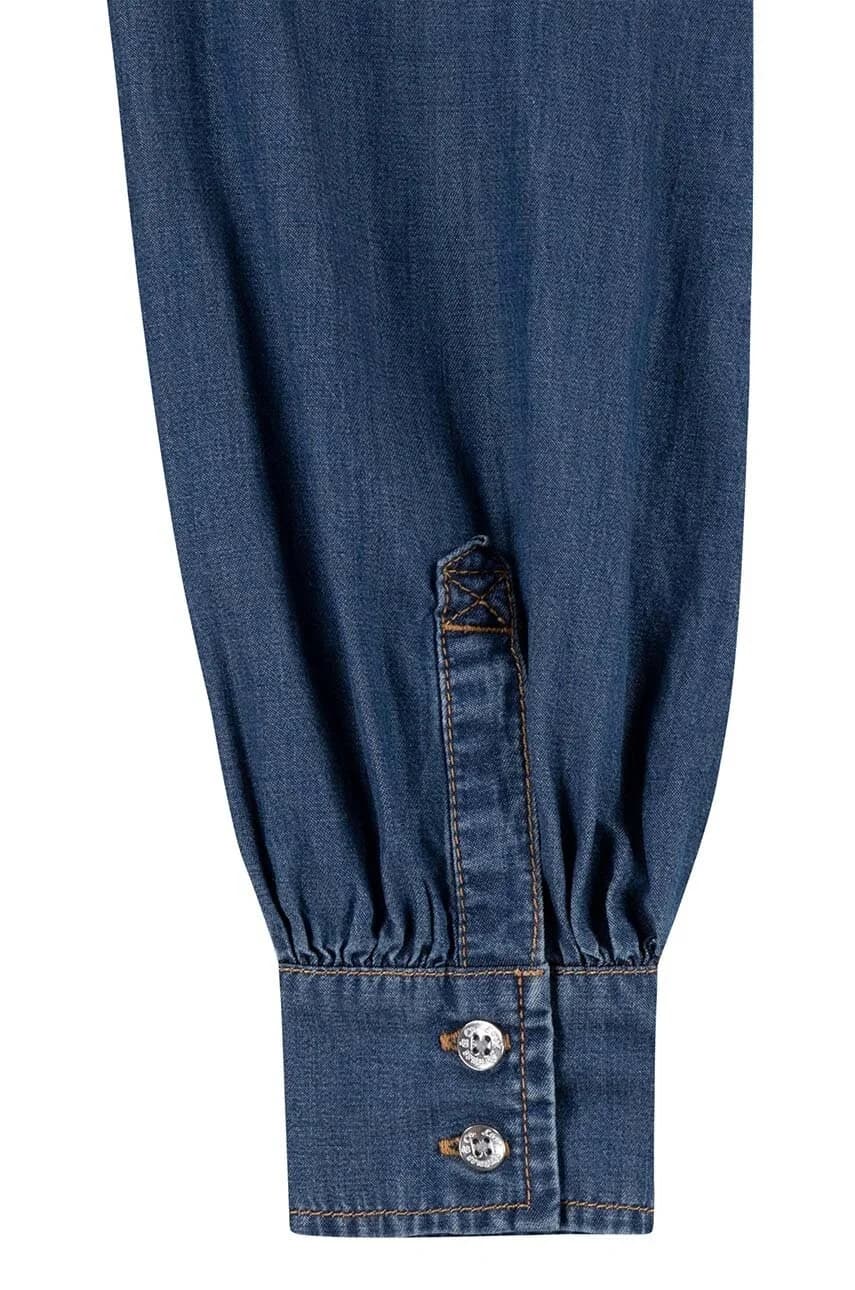 Детская джинсовая рубашка L/S WESTERN DENIM SHIRT - фото 4