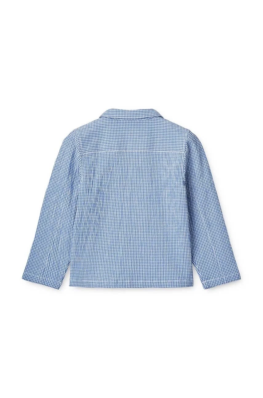 Детская хлопковая рубашка Kory Seersucker Check Shirt - фото 3