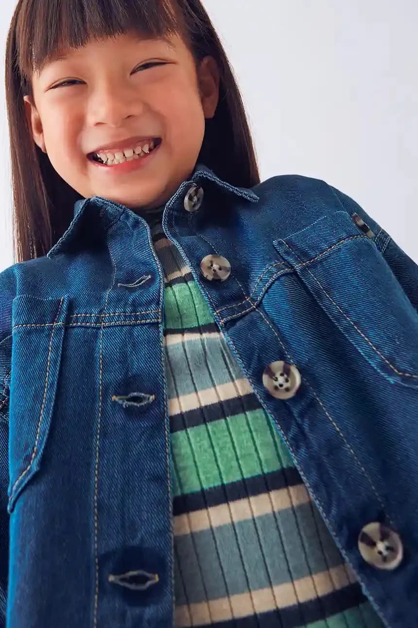 Детская джинсовая рубашка - фото 5