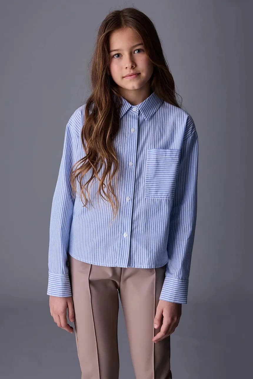 Детская хлопковая рубашка