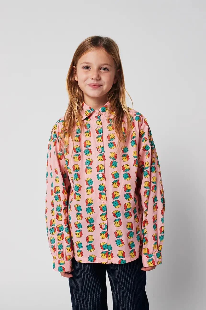 Детская хлопковая рубашка Dices