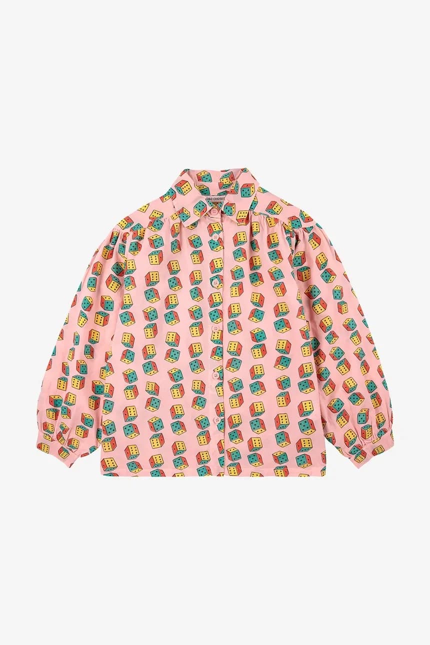 Детская хлопковая рубашка Dices - фото 2