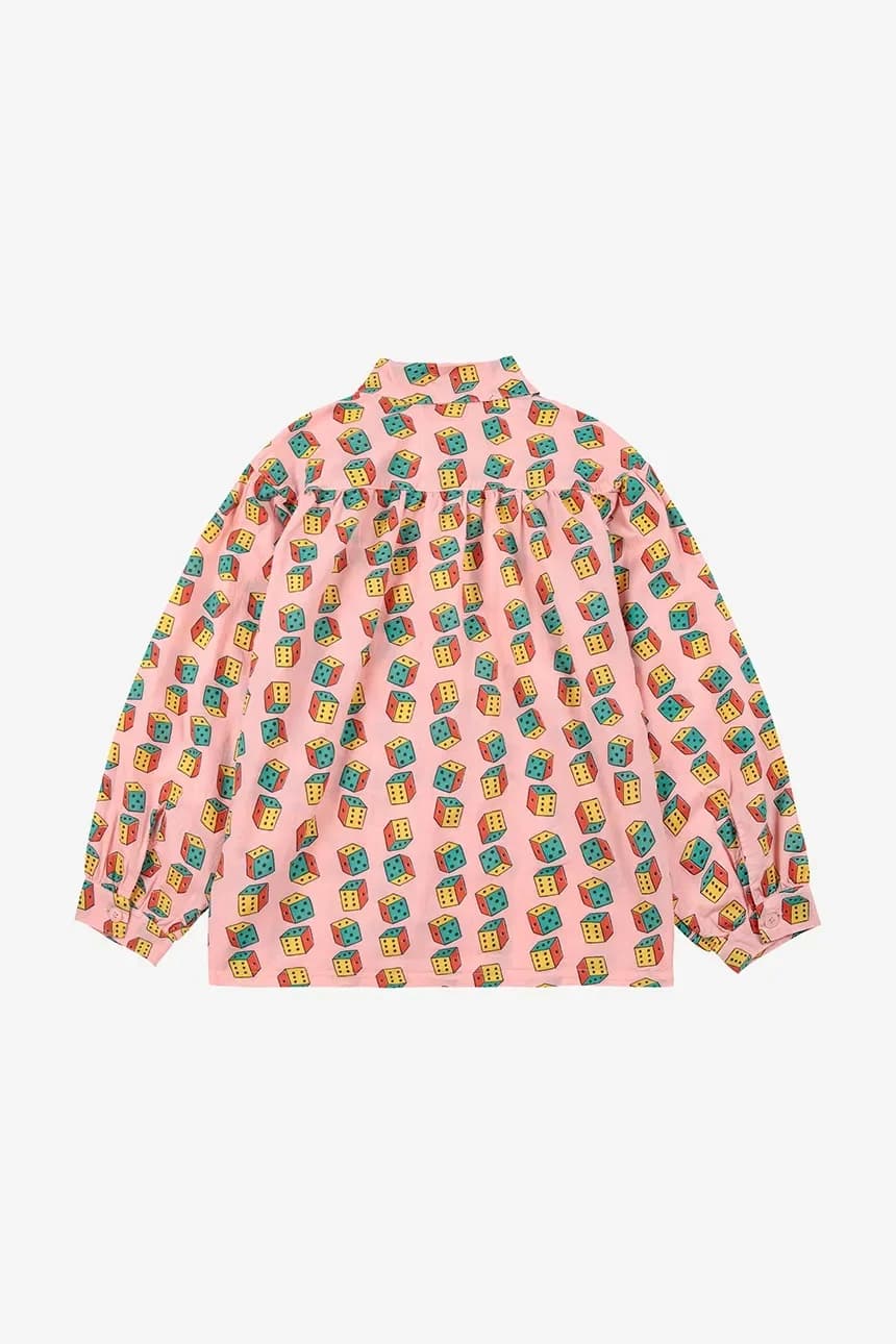 Детская хлопковая рубашка Dices - фото 3