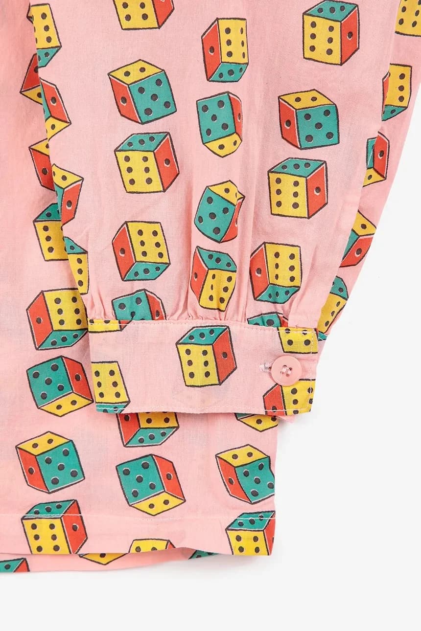 Детская хлопковая рубашка Dices - фото 5