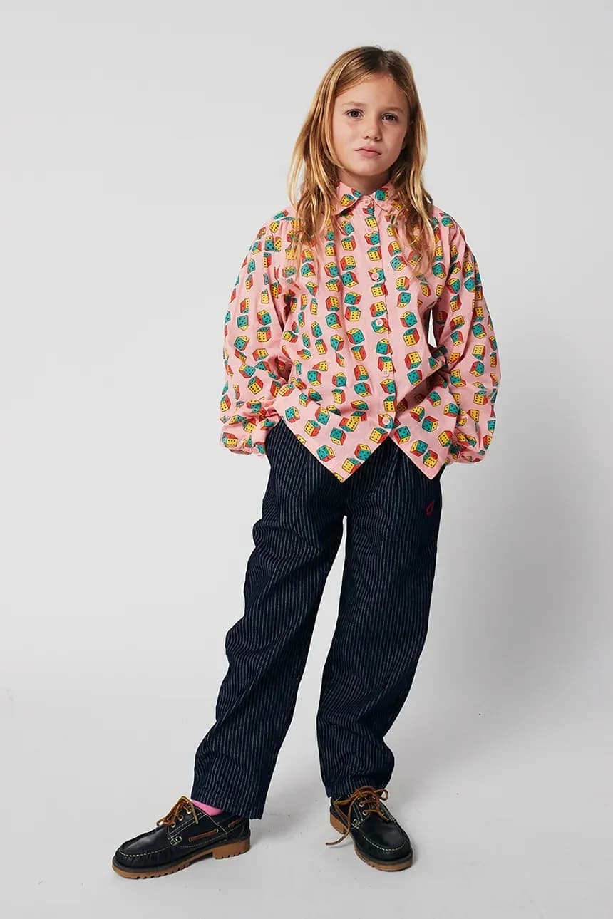 Детская хлопковая рубашка Dices - фото 6